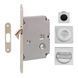 Дверна ручка купе для розсувних дверей Fimet 3667R+LOCK+MQ F05 Хром матовий 03.0056.02 фото