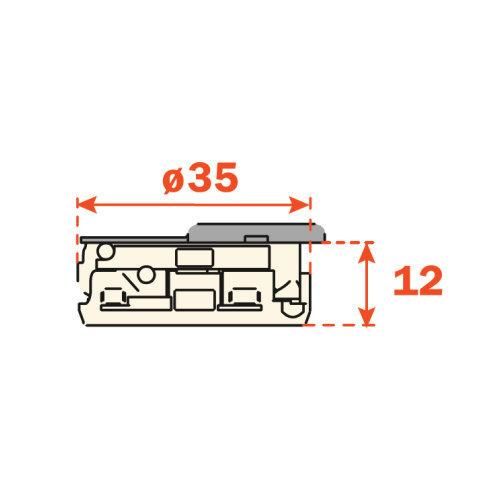 Меблева внутрішні петля Salice C1A6PD9 Silentia-Series з доводчиком, 105* Нікель матовий 38801 фото