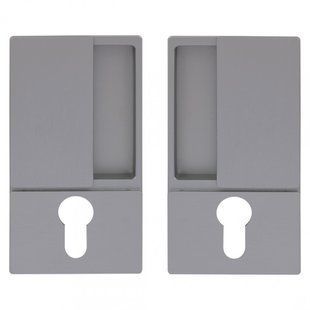 Дверна ручка купе для розпашних дверей AGB Wave PZ B300030001 Нікель матовий 12.0039.01 фото