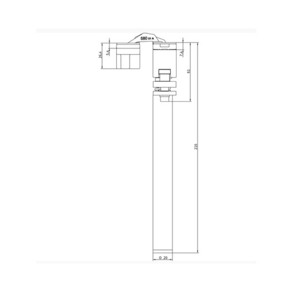 Скрытая петля с доводчиком Anselmi AN 108 3D SC 45 газовый до 45кг 014 Хром матовый 11.0011.01 фото