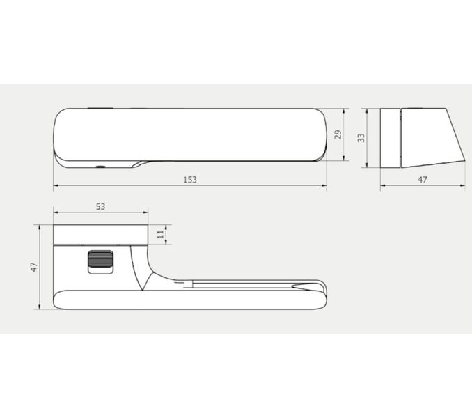 Дверна ручка на розетці M&T Minimal 2.0 147445 Right з WC SNi Нікель матовий 27.0019.01 фото