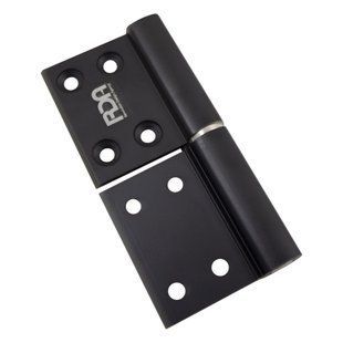 Дверная карточная петля ( накладная ) RDA AL 100*32*2,5 Чёрный матовый 23.0086.01 фото