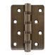 Дверная карточная петля ( накладная ) RDA 100*3*3 (4 подш. нерж сталь) R7 Античная латунь 52215 фото