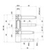 Дверная штыревая ( бочковая ) петля Otlav EXACTA D16 CF495160H117-CG495160H102 38мм Бихромат 30866 фото 2