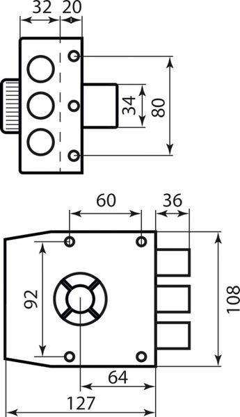 Дверной механизм ( замок ) для входных дверей Mottura 30401VD50C5 Правый Коричневый 16.0001.01 фото