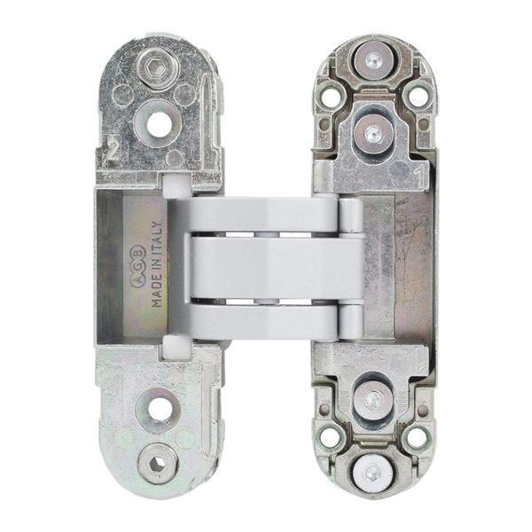 Дверная скрытая петля ( врезная ) AGB Eclipse 2.0 34 Хром матовый 12.0001.01 фото
