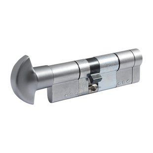 Дверной цилиндр ( сердцевина ) Securemme K64 361BPCS4151115 P40*50мм поворотник/ключ Хром матовый 37.0037.01 фото