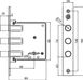 Дверний механізм (замок) для вхідних дверей Securemme 2029XAI60XXA65UA сувальдний Нержавіюча сталь 37.0001.01 фото 5