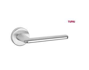 Дверна ручка на розетці TUPAI Eliptica 3098 R 96 Хром матовий 09.0045.01 фото