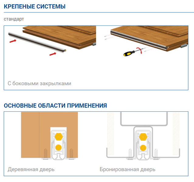 Випадаючий поріг для дверей Comaglio No Sound 1800 XNS протипожежний з притиском 430-310мм Сірий 28.0019.01 фото