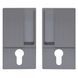Дверная ручка купе для раздвижных дверей AGB Wave PZ B300030132 Хром матовый 12.0045.02 фото