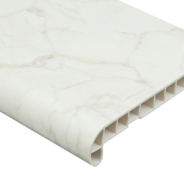 Пластикове підвіконня Plastolit Soft Могул мармур глянсовий Ширина 100мм 48.0005.01 фото